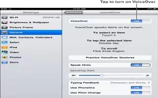 How To Learn VoiceOver Gestures On iPad Mini
