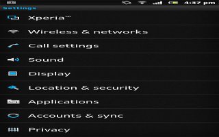 How To Use Internet And Message Settings On Sony Xperia Z
