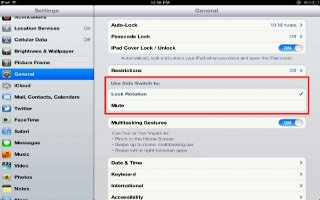 How To Use Side Switch On iPad Mini