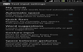How To Use Text Input Settings On Sony Xperia Z
