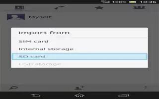 How To Transfer Contacts From Memory Card On Sony Xperia Z