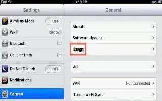 How To View Usage On iPad Mini