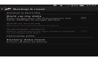 How To Use Backup On Sony Xperia Z