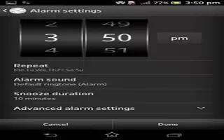 How To Use Alarm Clock On Sony Xperia Z