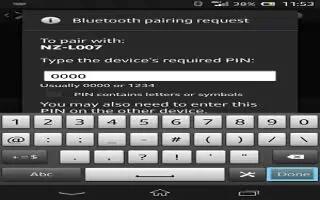 How To Pair Sony Xperia Z With Another Bluetooth Device