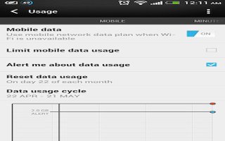 How To Manage Data Usage On HTC One