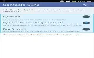 How To Sync With Facebook On Sony Xperia Z