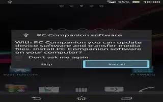 How To Use PC Companion On Sony Xperia Z