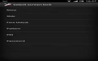 How To Customize Screen Lock On Sony Xperia Z