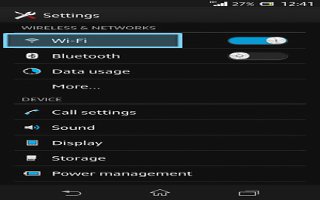 How To Use WiFi Settings On Sony Xperia Z