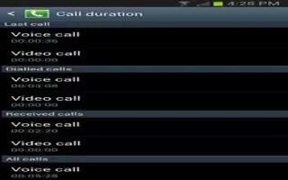 How To Use Call Duration On Samsung Galaxy S4