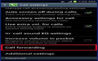How To Use Call Forwarding On Samsung Galaxy S4