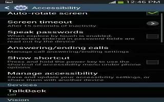 How To Use Accessibility On Samsung Galaxy S4