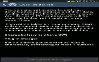 How To Encrypt Samsung Galaxy S4