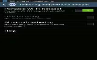 How To Use Portable Hotspot Settings On Samsung Galaxy S4