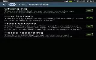 How To Use LED Indicator On Samsung Galaxy S4