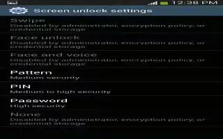 How To Use Lock Screen Settings On Samsung Galaxy S4