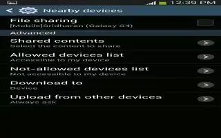 How To Use Nearby Devices On Samsung Galaxy S4