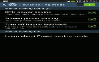 How To Use Power Saving Mode On Samsung Galaxy S4