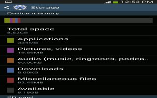 How To Use Storage On Samsung Galaxy S4