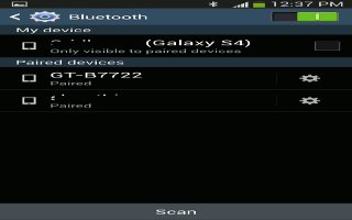 How To Use Bluetooth On Samsung Galaxy S4