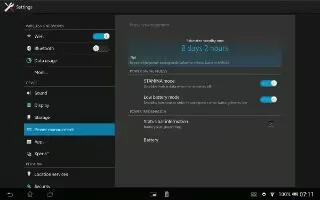 How to Use STAMINA Mode On Sony Xperia Tablet Z