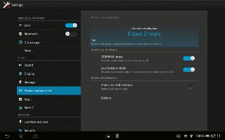 How To Estimate Standby Time On Sony Xperia Tablet Z