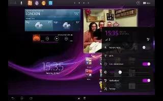 How To Use App Menu On Sony Xperia Tablet Z