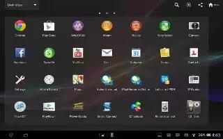 How To Use Apps Screen On Sony Xperia Tablet Z