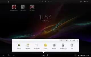 How To Use Small Apps On Sony Xperia Tablet Z