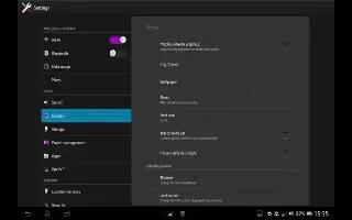 How To Customize Display Settings On Sony Xperia Tablet Z