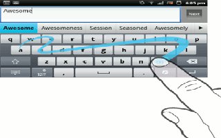 How To Enter Text Using Gesture Input On Sony Xperia Tablet Z
