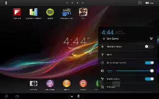 How To Rearrange Home Screen On Sony Xperia Tablet Z