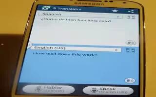 How To Use S Translator On Samsung Galaxy S4