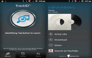 How To Use TrackID Technology On Sony Xperia Tablet Z