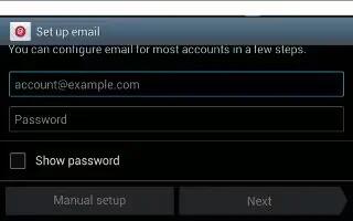 How To Use Email – Samsung Galaxy Tab 3