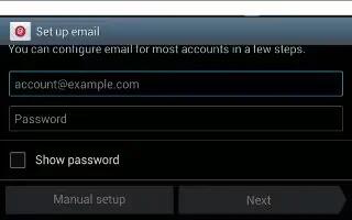 How To Use Email - Samsung Galaxy Tab 3