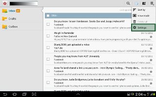 How To Use Email Settings - Samsung Galaxy Tab 3