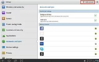 How To Use Accounts – Samsung Galaxy Tab 3