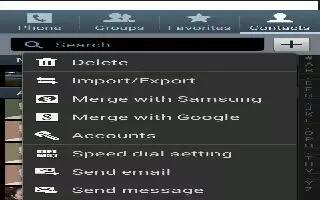 How To Use Contacts Display Options – Samsung Galaxy Tab 3
