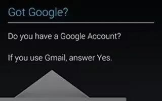 How To Create New Google Account – Samsung Galaxy Tab 3