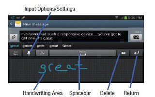 How To Use Handwriting Feature - Samsung Galaxy Tab 3
