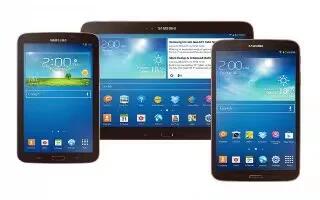 How To Use Home Screen - Samsung Galaxy Tab 3