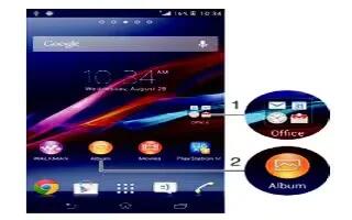 How To Create Folders – Sony Xperia Z Ultra