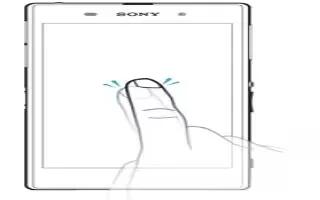 How To Use Touchscreen - Sony Xperia Z Ultra