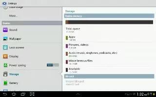 How To Customize Storage Settings - Samsung Galaxy Tab 3