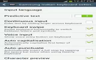 How To Configure  Samsung Keyboard - Samsung Galaxy Tab 3