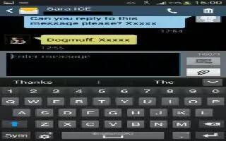 How To Use Messages - Samsung Galaxy Tab 3