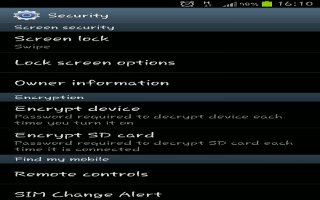 How To Use Screen Lock - Samsung Galaxy Tab 3