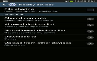 How To Use Nearby Device - Samsung Galaxy Tab 3